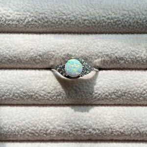 R011 | Opal Pave Ring
